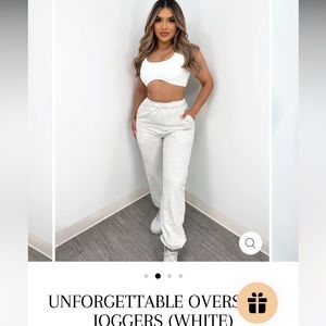 NWT Oversized joggers light gray